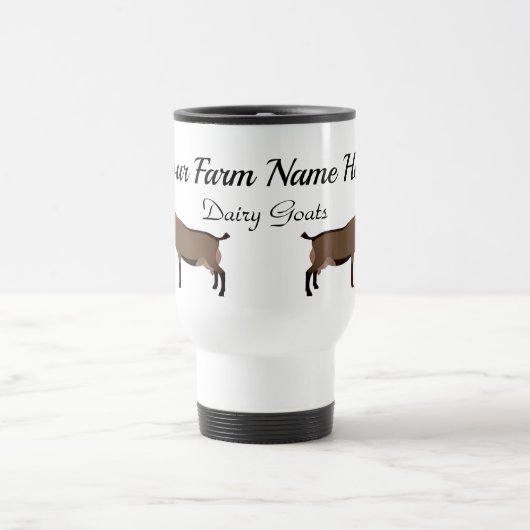 Gepersonaliseerd Oberhasli Dairy Goat Boerderij Reisbeker (Center)