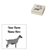 Gepersonaliseerd Oberhasli Dairy Goat Rubberstempel (Gestempeld)