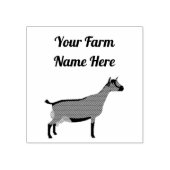 Gepersonaliseerd Oberhasli Dairy Goat Rubberstempel (Afrduk)