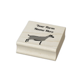 Gepersonaliseerd Oberhasli Dairy Goat Rubberstempel