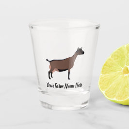 Gepersonaliseerd Oberhasli Dairy Goat Shot Glas