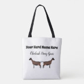 Gepersonaliseerd Oberhasli Dairy Goat Tote Bag (Achterkant)