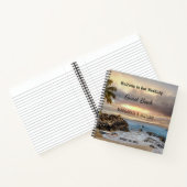 Gepersonaliseerd Ocean Beachfront gastenboek Notitieboek (Binnen)