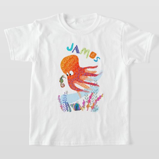 Gepersonaliseerd Ocean Friends T-shirt (Laagn)