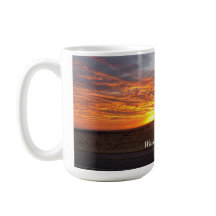 Gepersonaliseerd ochtendzonsopgang vangen koffie M