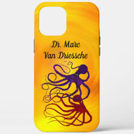 Gepersonaliseerd octopi op geel - stevige telefoon Case-Mate iPhone case