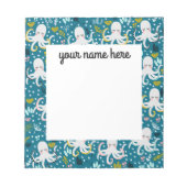 Gepersonaliseerd Octopus Notitieblok (Voorkant)