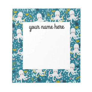 Gepersonaliseerd Octopus Notitieblok