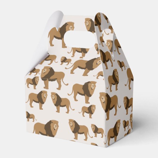 Gepersonaliseerd Oerwoud - dierlijk patroon op zat Bedankdoosjes (Achterkant)