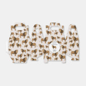 Gepersonaliseerd Oerwoud - dierlijk patroon op zat Bedankdoosjes (Uitgevouwen)