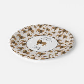 Gepersonaliseerd Oerwoud - dierlijk patroon op zat Papieren Bordje (Gekanteld)