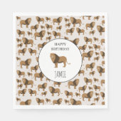 Gepersonaliseerd Oerwoud - dierlijk patroon op zat Servet (Voorkant)