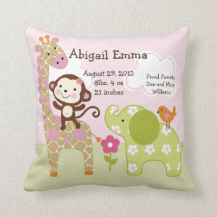 Gepersonaliseerd Oerwoud Girl Pillow Keepomwille Kussen