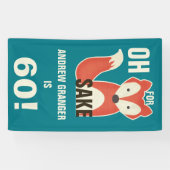 Gepersonaliseerd Oh, voor Fox Sake elke zondag Spandoek (Horizontaal)