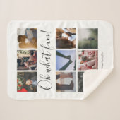 Gepersonaliseerd Oh What Fun Sherpa Deken (Voorkant (horizontaal))
