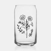 Gepersonaliseerd oktober Geboorte Maand Bloem Cosm Blikvorm Glas (Voorkant)