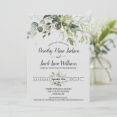 Gepersonaliseerd olievrijdschap Eucalyptus Greener Kaart (Staand voorkant)