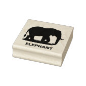 gepersonaliseerd olifantensilhouet rubberstempel (Stempel)