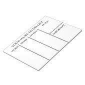 Gepersonaliseerd om de Blocnote van de Lijst te do (Schuin)