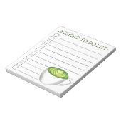 Gepersonaliseerd om het groene thea van Matcha te Notitieblok (Linkerzijde)