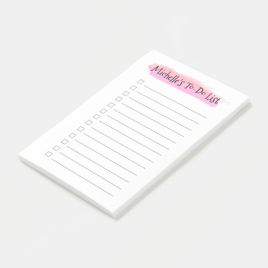 Gepersonaliseerd om lijst checklist waterverf te d post-it® notes (Schuin)