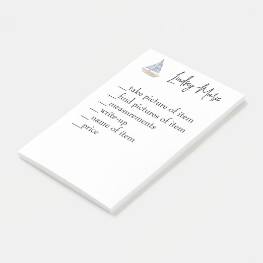 GEPERSONALISEERD OM LIJSTNOTITIES TE DOEN POST-IT® NOTES (Schuin)