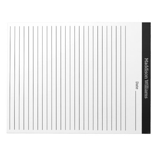 Gepersonaliseerd om te doen Lijst Custom Planner B Notitieblok (Voorkant)