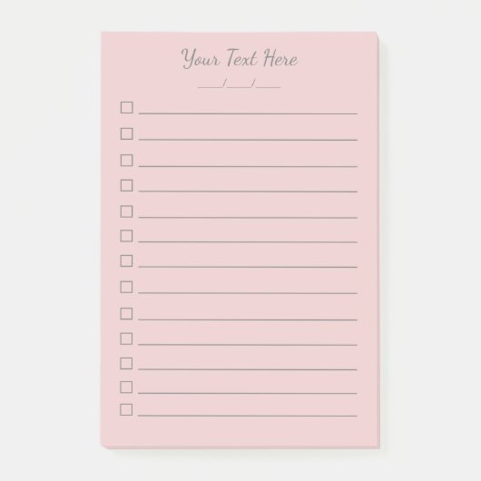 Gepersonaliseerd om te doen lijst Post-it® notes P (Voorkant)