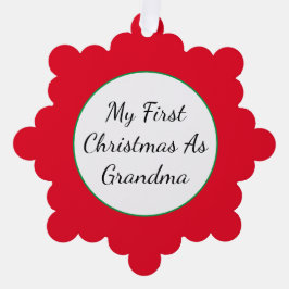 Gepersonaliseerd Oma Papier Sneeuwvlok Ornament