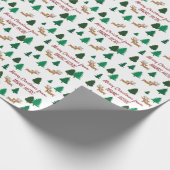 Gepersonaliseerd omslagpapier voor Wiener Dog Gift Cadeaupapier (Hoek)