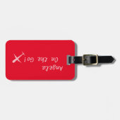 Gepersonaliseerd "On the Go" vliegtuig, Ferrari Re Bagagelabel (Voorkant horizontaal)
