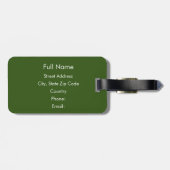 Gepersonaliseerd "On the Go" vliegtuig, Forest Gre Bagagelabel (Achterkant horizontaal)