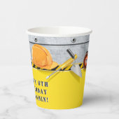 Gepersonaliseerd onder Bouw van "Birthday Paper Cu Papieren Bekers (Links)