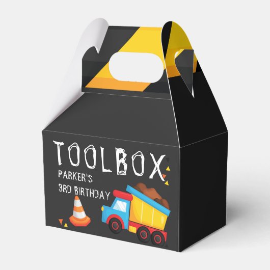 Gepersonaliseerd onder constructie toolbox bedankdoosjes (Voorkant Zijde)