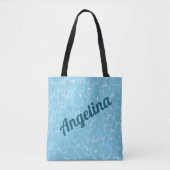 Gepersonaliseerd onder water zwembad tote bag (Voorkant)