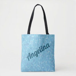 Gepersonaliseerd onder water zwembad tote bag