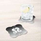 Gepersonaliseerd Onderzetter van het zwarte witte  (Insitu)