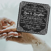 gepersonaliseerd onderzetter voor de bruiloft van