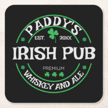 Gepersonaliseerd Onderzetter voor Irish Pub