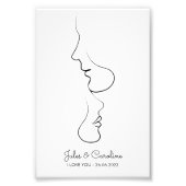 Gepersonaliseerd, One Line, Liefde, Boho, Arabisch Foto Afdruk (Voorkant)