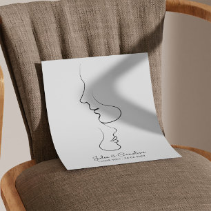 Gepersonaliseerd, One Line, Liefde, Boho, Arabisch Foto Afdruk