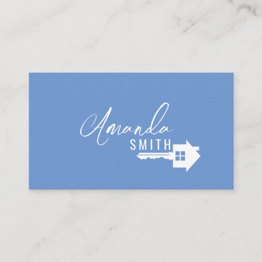 Gepersonaliseerd onroerend goed Black and White Ho Visitekaartje (Voorkant)