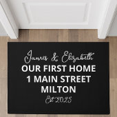 Gepersonaliseerd ons eerste huis op maat adres deurmat