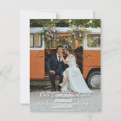 Gepersonaliseerd ons eerste kerst Wenskaart Notitiekaartje (Voorkant)