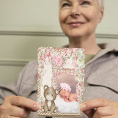 Gepersonaliseerd Ontmoet onze nieuwe baby aankondi Feestdagenkaart