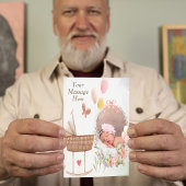 Gepersonaliseerd Ontmoet onze nieuwe baby aankondi Feestdagenkaart