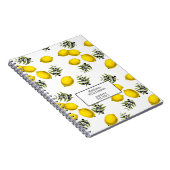 Gepersonaliseerd Ontvangt leemon- en olijfpatroon Notitieboek (Rechterzijde)