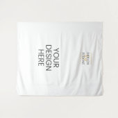 Gepersonaliseerd ontwerp Foto Achtergrond afdrukke Wandkleed (Voorkant (horizontaal))