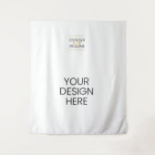 Gepersonaliseerd ontwerp Foto Achtergrond afdrukke Wandkleed (Voorkant)