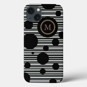 gepersonaliseerd ontwerp met zwarte vlekken en str Case-Mate iPhone case